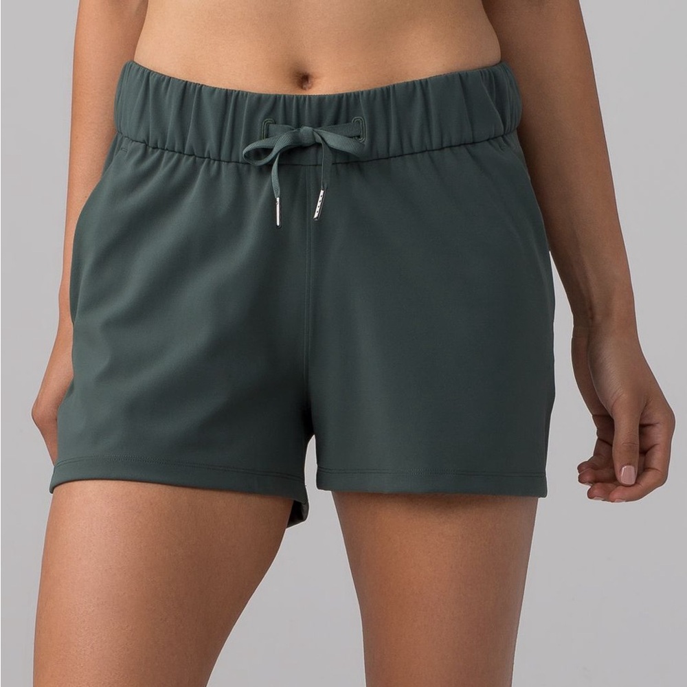 Lululemon Athletica Forest Green Athletic Shorts